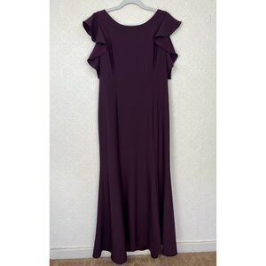 Theia Formal Gown Dress Sleeveless 16 Flutter Skeeve Scoop‎ Neck Bridesmaid MOB